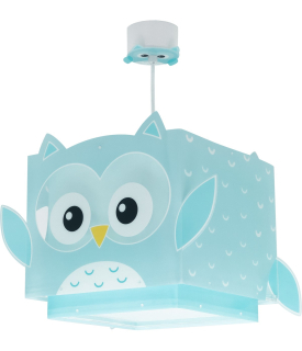 Dalber 64392 LITTLE OWL - Dětský lustr se sovičkou a s fosforeskujícími motivy + Dárek LED žárovka