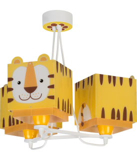 Dalber 64567 LITTLE TIGER - Dětské stropní svítidlo s motivem tygříků + Dárek 3 x LED žárovka