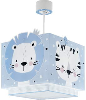 Dalber 63112T JUNGLE - Dětský lustr do pokojíčku s motivem zvířátek, fosforeskující + Dárek LED žárovka