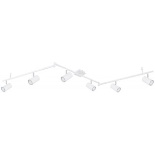 Globo 57910-6W ROBBY - Stropní bodové svítidlo v bílé barvě, 6 x GU10, 180cm