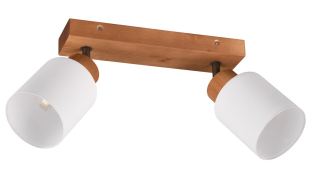 Trio Leuchten R81112030 ASSAM - Stropní dřevěné svítidlo, 2 x E14, 30cm