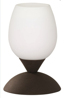 Trio Leuchten R59441024 CUP II - Dotyková lampička k posteli, hnědá rustic,  1 x E14