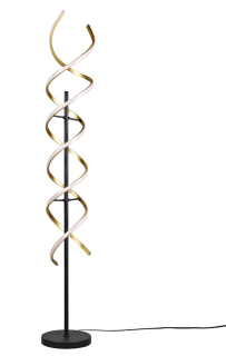 Trio Leuchten 441810208 SEQUENCE - Stmívatelná LED stojací lampa se změnou barvy světla, LED 32W, 2300+3000+4000K, 150cm, mosaz