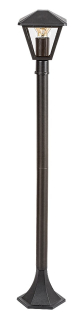 Rabalux 7150 PAVARETO - Stojací venkovní lampa v černé barvě, 1 x E27, IP44, 102cm