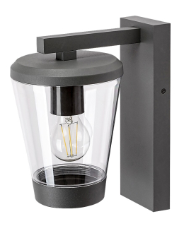 Rabalux 7266 SAVANO - Nástěnné venkovní svítidlo v antracitové barvě, 1 x E27, IP44