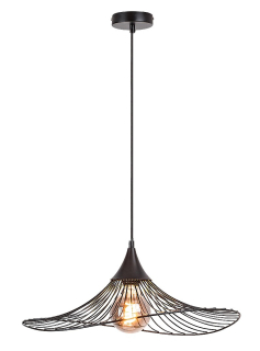 Rabalux 72004 SOMBRERO - Retro závěsné kuchyňské svítidlo v černé barvě 1 x E27, Ø 50cm