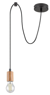 Rabalux 72071 DOLLIEN - Závěsné svítidlo s paticí v imitaci dřeva, 1 x E27