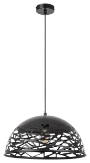 Rabalux 5086 NORENA - Kuchyňské závěsné svítidlo v černé barvě, 1 x E27, Ø 40cm