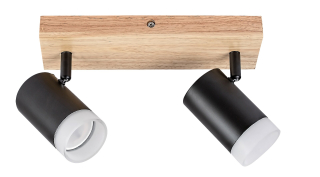 Rabalux 73122 TORAS - Stropní svítidlo se dřevěnou monturou, 2 x GU10