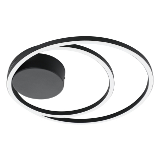 Eglo 900471 RUOTALE - LED moderní stropní svítidlo v černé barvě, 36W, 3000K, Ø 45cm