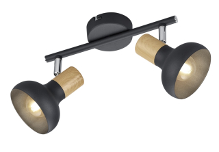 Trio Leuchten R81522032 LATIKA - Stropní lampa v černé barvě, 2 x E14