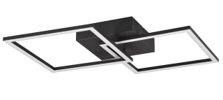 Trio Leuchten R64492132 TRAIL - Moderní LED černý stropní lustr s natáčecím ramenem, LED 20W, 3000K, 60 x 35,2cm