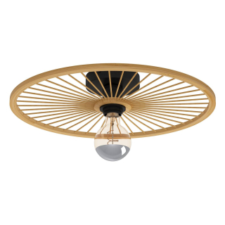 Eglo 43883 LEOMINSTER - Vintage dřevěný stropní lustr, 1 x E27, Ø 45cm