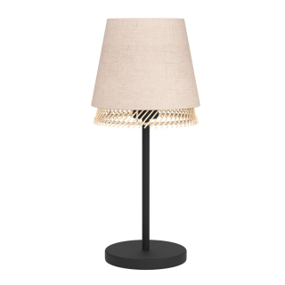 Eglo 43977 TABLEY - Moderní lampa na stůl s textilním stínidlem, 1 x E27, 42,5cm