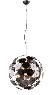 Trio Leuchten 309900657 Discalgo - Závěsný kulatý moderní lustr, 6 x E14, Ø 54cm