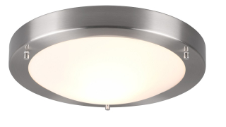 Trio Leuchten 6801011-07 CONDUS - Stropní koupelnové svítidlo v matném niklu 1 x E27, Ø 31cm, IP44