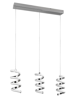Trio Leuchten R34183106 LAOLA -Moderní LED lustr nad jídelní stůl stmívatelný vypínačem, LED 24W, 4000K, 70cm