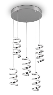 Trio Leuchten R34185306 LAOLA -Moderní LED lustr nejen nad jídelní stůl stmívatelný vypínačem, LED 40W, 4000K, Ø 45cm