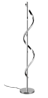 Trio Leuchten R42201106 ISABEL - LED moderní stojací lampa v lesklém chromu, LED 21,5cm, 4000K, 120cm