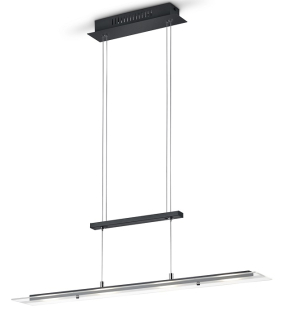 Trio Leuchten R32004132 MILOS - Závěsné stahovací svítidlo v černé barvě , LED 20W, 3000K, 80cm