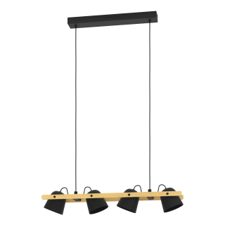Eglo ZIGBEE 900883 HORNWOOD-Z - Závěsné LED RGB svítidlo ovládané ovladačem, nebo z mobilní aplikace, LED 14,8W,  78cm