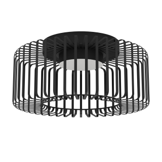 Eglo ZIGBEE 900722 GINESTRONE-Z - Stropní LED RGB černé svítidlo s kovovým stínidlem ovládané ovladačem, nebo z mobilní aplikace, LED 22W,  Ø 45cm