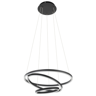 Eglo ZIGBEE 900479 LOBINERO-Z - Závěsné LED moderní stmívatelné svítidlo ovládané ovladačem, nebo z mobilní aplikace, LED 43W, 3000-6500K, Ø 58cm