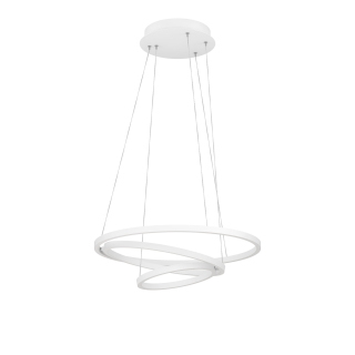 Eglo ZIGBEE 900478 LOBINERO-Z - Závěsné LED moderní stmívatelné svítidlo ovládané ovladačem, nebo z mobilní aplikace, LED 43W, 3000-6500K, Ø 58cm