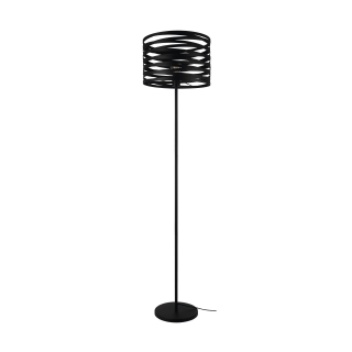 Eglo 99507 CREMELLA - Stojací lampa v černé barvě , 1x E27, 151cm