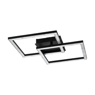 Eglo 99799 LEJIAS - LED stropní svítidlo v černé barvě LED 21W, 3000K, 45 x 45cm