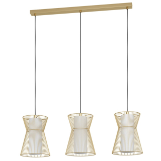 Eglo 99636 MASETA - Závěsné svítidlo ve zlaté barvě, 3 x E27, 93cm