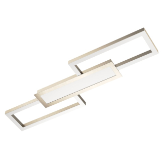 Eglo 99791 MONIROTE - LED stropní svítidlo s dálkovým ovladačem v satinovaném niklu, LED 37W, 78 x 26cm, 3000K - 6500K