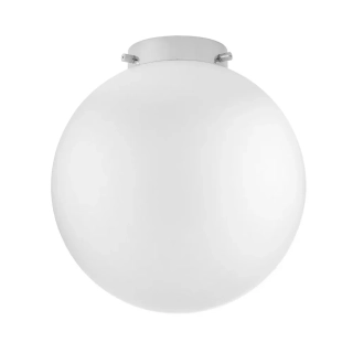 Kaspa 10724103 ALUR - Stropní svítidlo s kulatým skleněným stínidlem, chrom lesk, 1 x E27, Ø 30cm