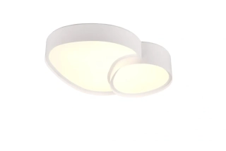 Trio Leuchten 647510231 RISE - LED stmívatelné stropní svítidlo v bílé barvě, dálkový ovladač, LED 21W, 2700-6500K, 43 x 36cm