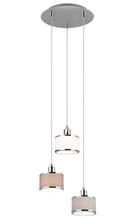 Trio Leuchten 311630306 KAPRUN - Závěsný elegantní lustr nad jídelní stůl, 3 x E14