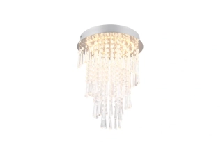 Trio Leuchten R67341106 POMP - Moderní stropní svítidlo s ověsky, stmívatelné dálkovým ovladačem, LED 18W, 2400lm, 2700 - 6500K, Ø 30cm