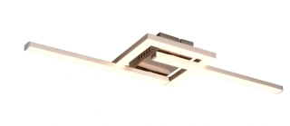 Trio Leuchten R67303107 VIALE - Stropní LED svítidlo v matném niklu, 54 x 16cm, 17W, 1860lm, 3000K