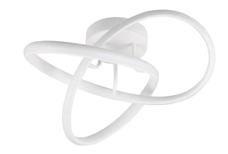 Trio Leuchten R62101131 MEO - Stropní moderní LED lustr v bílé barvě, 15W, 1800lm, 4000K, Ø 40cm