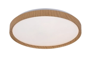 Rabalux 3500 SHERWOOD - LED stropní svítidlo v imitaci bukového dřeva s dálkovým ovladačem, LED 50W, 4000lm, 3000-6500K, Ø 49cm