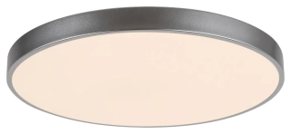 Rabalux 3317 TESIA - LED stropní svítidlo ve stříbrné barvě s dálkovým ovladačem, Ø 60cm, 60W, 3000 - 6000K