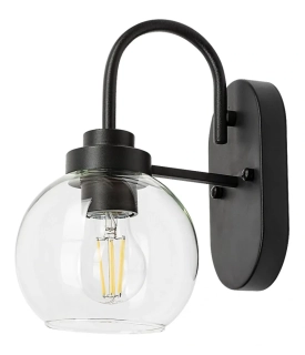 Rabalux 75005 TIRINA - Nástěnné koupelnové svítidlo v černé barvě, 1 x E27, IP44