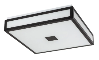 Rabalux 75031 ZOYA - Stropní LED svítidlo do koupelny v černé barvě, LED 18W, 4000K, IP44, 30 x 30cm