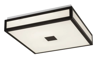 Rabalux 75033 ZOYA - Stropní LED svítidlo do koupelny v černé barvě, LED 24W, 4000K, IP44, 40 x 40cm