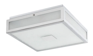 Rabalux 75034 ZOYA - Stropní LED svítidlo do koupelny v lesklém chromu, LED 24W, 4000K, IP44, 40 x 40cm