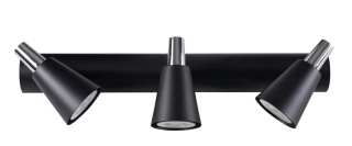 Kanlux 33095 SEMPRA - Stropní bodové svítidlo v černé barvě, 3 x GU10