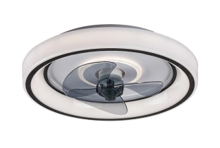 RABALUX 71009 HORACIO - Stropní LED ventilátor v černé barvě s dálkovým ovladačem, LED 67W, 3000-6000K, Ø 47cm