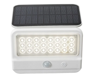 Rabalux 77090 FLAXTON - LED solární nástěnné svítidlo s pohybovým čidlem, 7W, 700lm, 4000K, IP54