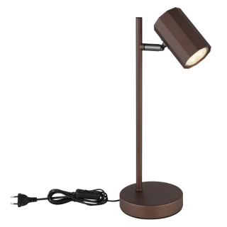 Globo 57919T JAMES - Stolní lampička v hnědobronzové barvě, 1 x GU10