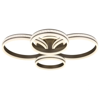 Globo 67314-90 GROUNI - Stmívatelný stropní lustr s krystalky dálkovým ovladačem, LED 90W, 2700 - 6000K, 85 x 68cm