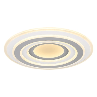 Globo 48011-46 SABATINO - Moderní stropní lustr v bílé a šedé barvě stmívatelný ovladačem, LED 46W, 3000 - 6000K, Ø 50cm